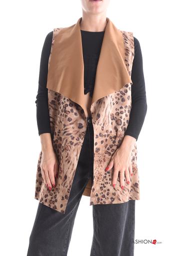 Animal print Gilet