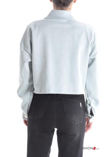 Blusão com gola com botões com bolsos - ph 2