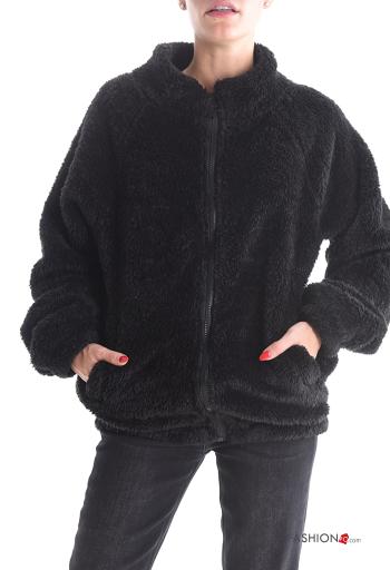 Cappotto senza fodera con tasche con zip