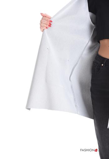 Casaco manga comprida com bolsos com capuz - ph 6