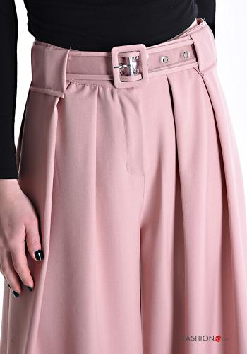 wide leg Hose mit Gürtel mit gummizug - ph 4