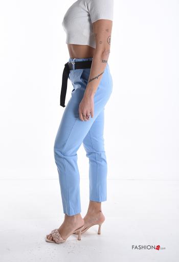 Pantalone skinny con elastico con cintura con tasche - ph 3