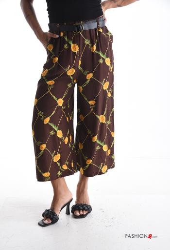Pantalon en Lin imprimé