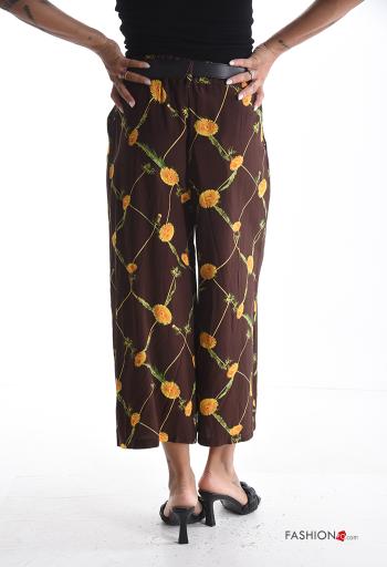 Pantalon en Lin imprimé - ph 2