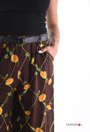 Pantalon en Lin imprimé - ph 4
