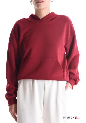 long sleeve Sweatshirt with pockets with hood - ph 1