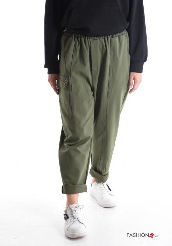 Hose mit Knöpfen mit gummizug mit Taschen - ph 1