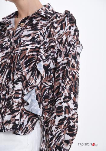 Chemise Imprimé animalier à volants - ph 4