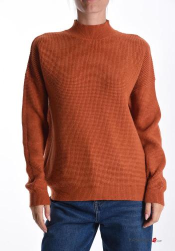 long sleeve Wool Mix Sweater Rollneck - ph 1