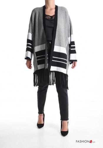 Geometric pattern Sweater with fringe - ph 1