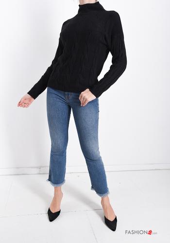 long sleeve Wool Mix Sweater Rollneck - ph 5