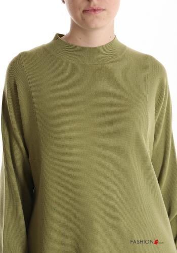 oversized long sleeve Wool Mix Sweater Rollneck - ph 4