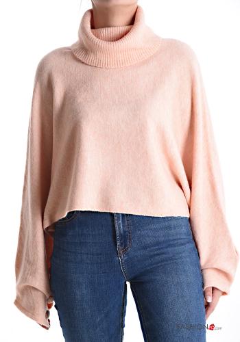 long sleeve mini Wool Mix Sweater Rollneck with buttons - ph 1