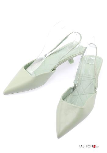 Scarpe con tacco ecopelle - ph 1