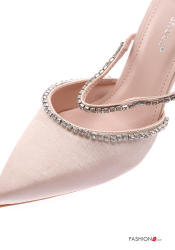 Scarpe con tacco raso con strass - ph 3