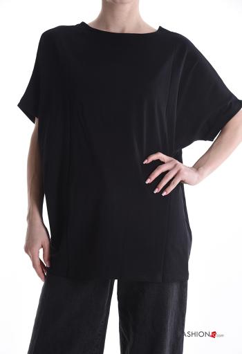 T-shirt de Algodón manga corta cuello redondo