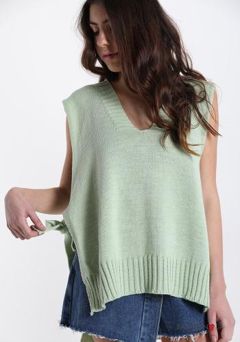 Maglione  con fiocco scollo a V - ph 1