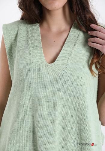 Maglione  con fiocco scollo a V - ph 4