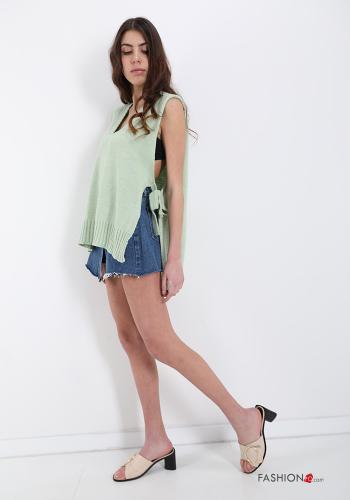 Maglione  con fiocco scollo a V - ph 5