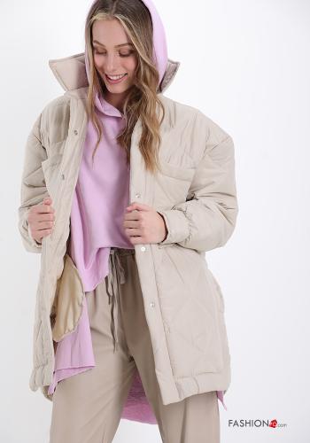 Daunenjacke  mit Knöpfen mit Taschen - ph 1