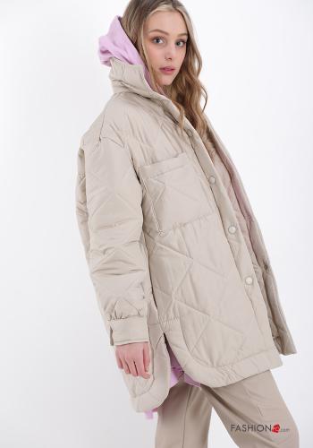 Daunenjacke  mit Knöpfen mit Taschen - ph 3