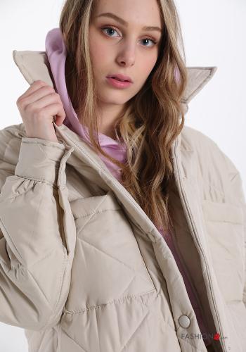 Daunenjacke  mit Knöpfen mit Taschen - ph 4