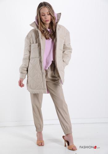 Daunenjacke  mit Knöpfen mit Taschen - ph 5