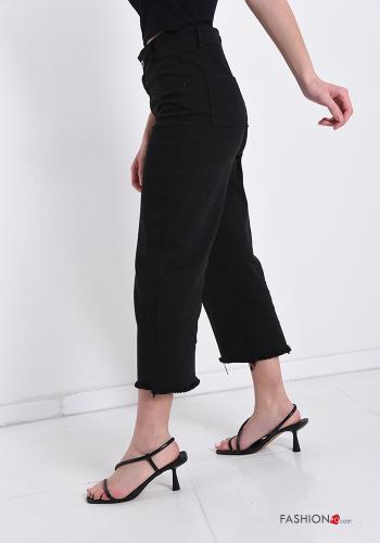 Pantalone in Cotone con tasche con frange - ph 3