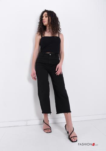 Pantalone in Cotone con tasche con frange - ph 5
