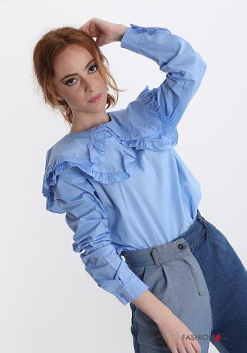 Shirt in Cotton  with flounces - ph 1