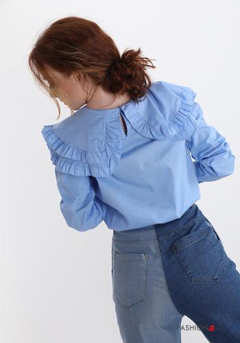 Shirt in Cotton  with flounces - ph 2