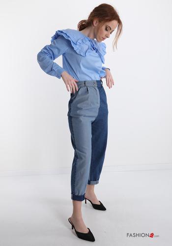 Shirt in Cotton  with flounces - ph 5