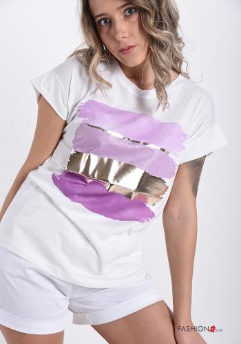 T-shirt de Algodón Estampado impreso - ph 1