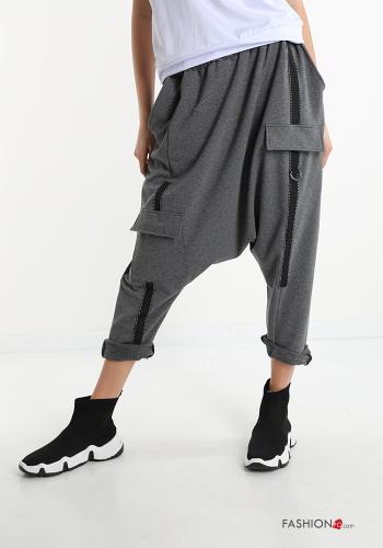 Trousers in Cotton  with pockets - ph 1