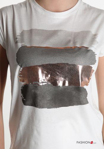 T-shirt in Cotone Fantasia stampata - ph 4