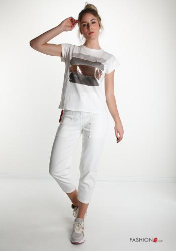 T-shirt in Cotone Fantasia stampata - ph 5