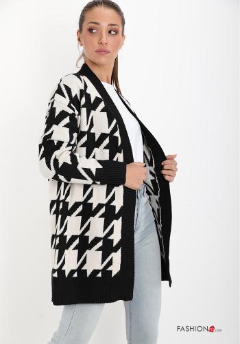 Strickjacke Hahnentritt Muster - ph 3