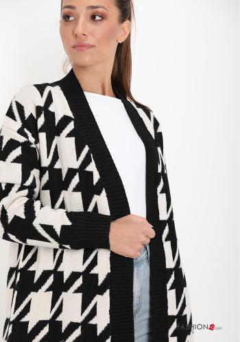 Strickjacke Hahnentritt Muster - ph 4