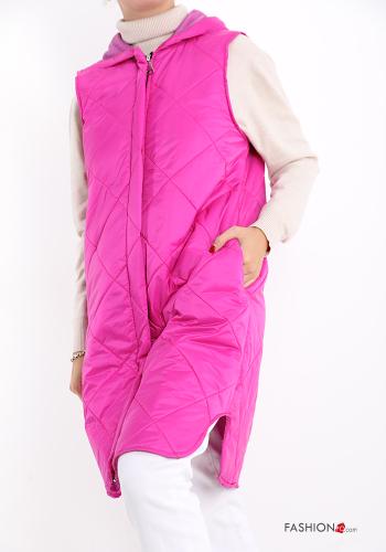 Gilet with pockets with hood with zip - ph 1