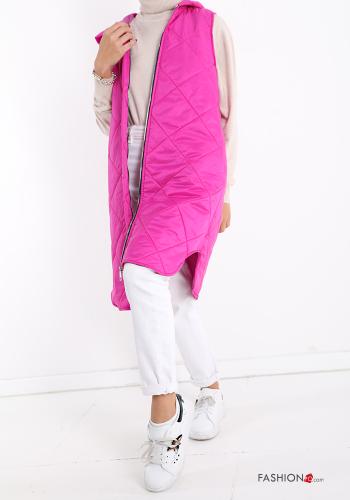 Gilet with pockets with hood with zip - ph 6