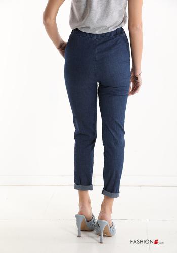 Jeans en Coton avec poches avec noeud - ph 2