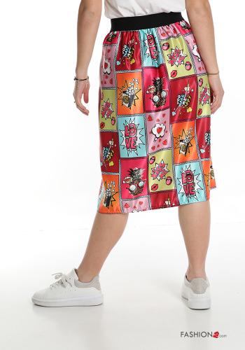 Skirt  with pockets Pop art print - ph 2