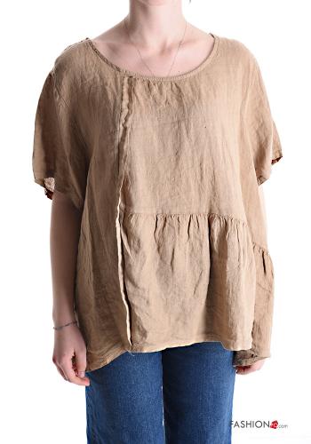 Blusa in Lino asimmetrico