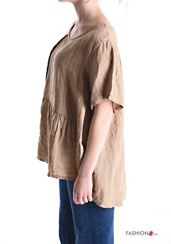 Blusa in Lino asimmetrico - ph 3