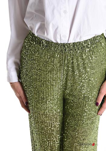 wide leg Trousers with sequins with elastic - ph 4