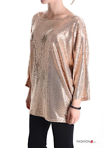 metallic Long sleeved top 3/4 sleeve - ph 3