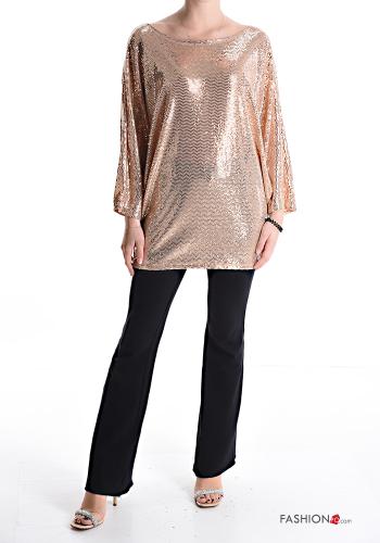 metallic Long sleeved top 3/4 sleeve - ph 5
