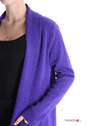 Chaqueta de punto con bolsillos con flecos - ph 4