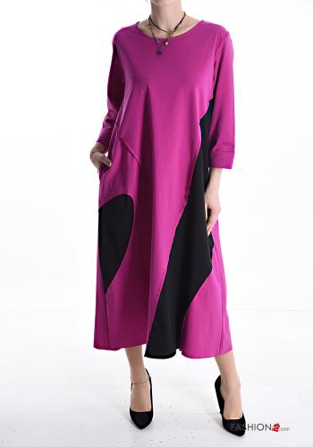 Abito in Cotone lungo girocollo - ph 1