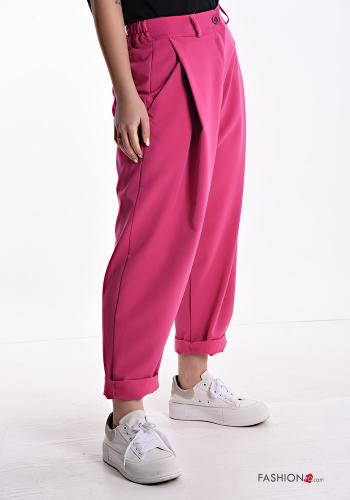 mit tiefem schritt Hose mit Taschen mit gummizug - ph 3